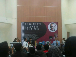 Suasana Pembukaan Kegiatan Bung Hatta Sulawesi Tour 2017 di Aula Fakultas Pertanian pada Rabu (6/9).