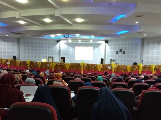 Suasana Seminar Al-Quran di Auditorium Prof Amiruddin Unhas, Minggu (1/4)