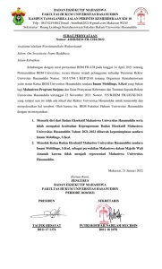 surat pernyataan keluarnya bem